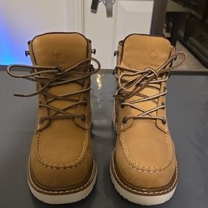 Wolverine Brown Leather Lace-Up Boots